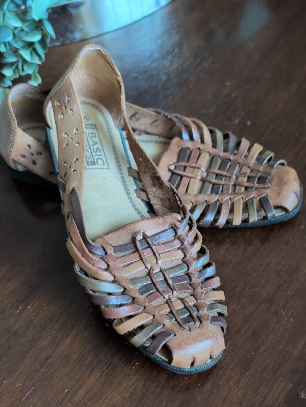 Leather Huarache Sandals Size 8